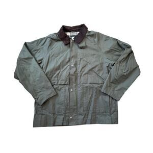 NWT, FREE Assembly Utility/Barn jacket button up, Size XXL; Green & Brown